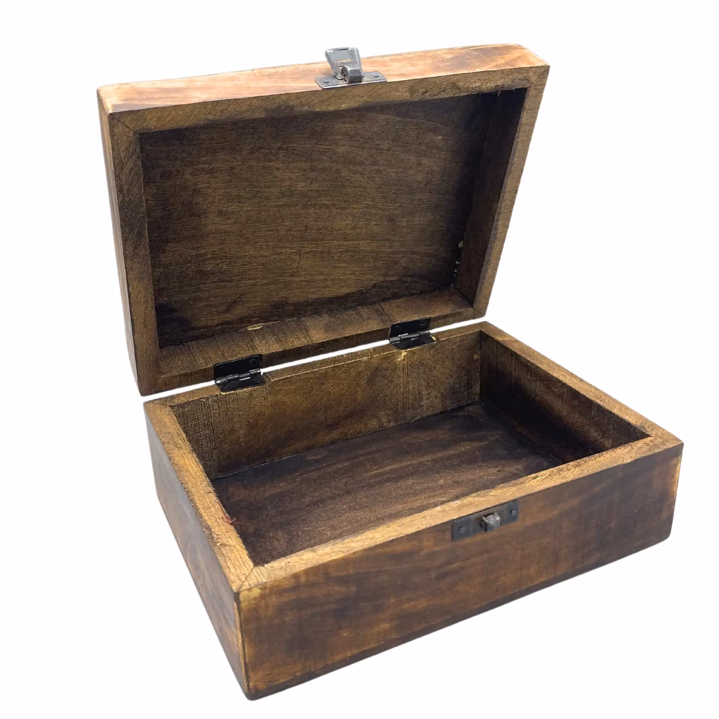 KDMD Large Solid Wood Buddha Keepsake Box in Brown, W: 20 cm, D: 15 cm, H: 7.5 cm – 2
