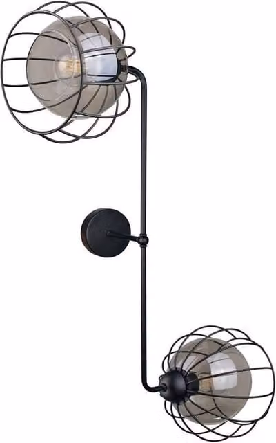 Netlighting Solo Wall Lamp Black, Diameter: 25 cm, 2x E27