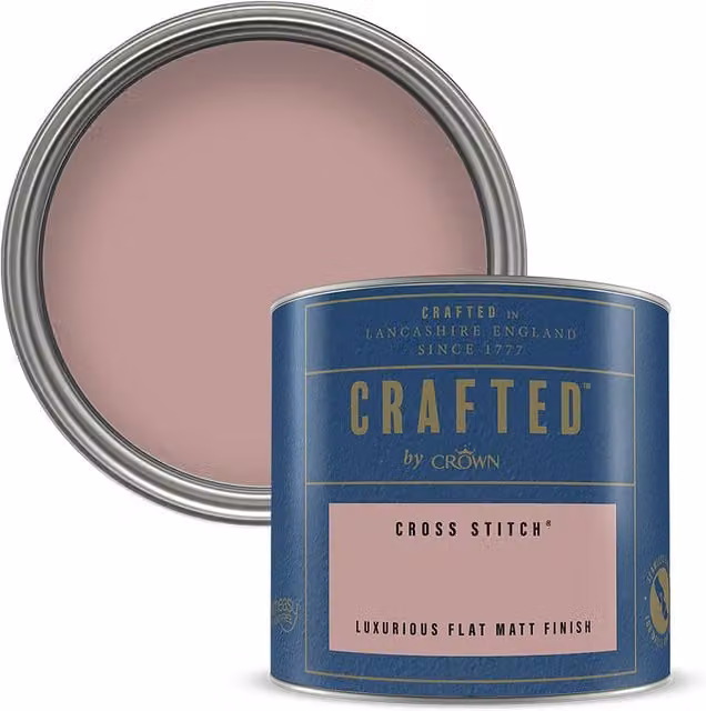 Crown Crafted Tester Cross Stitch 125ml Multicolour and Pink