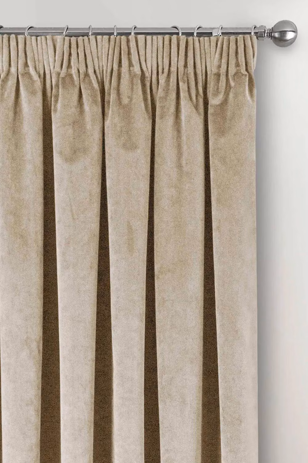 Enhanced Living Velvet Blackout and Thermal Insulating Pair of Curtains, Beige, Width: 117 cm, Drop: 137 cm – 2