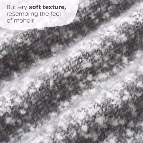 Allure Bath Fashions Aisling Faux Fur Throw Blanket in Grey, W/D/H: 127 x 170 cm – 2
