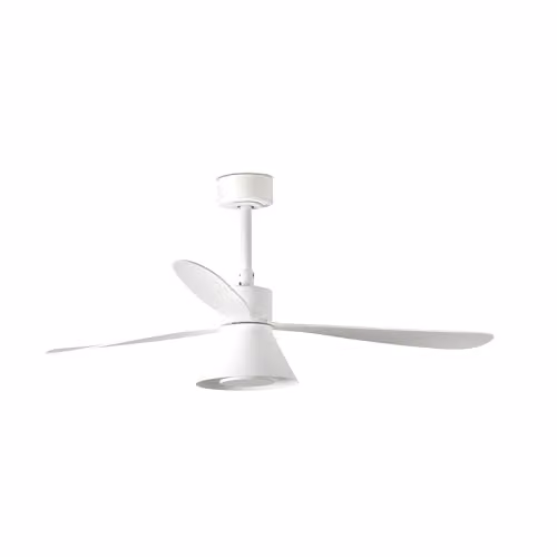 Netlighting Amelia Large Cone LED White Ceiling Fan with Remote Control and 6 Speeds – 1