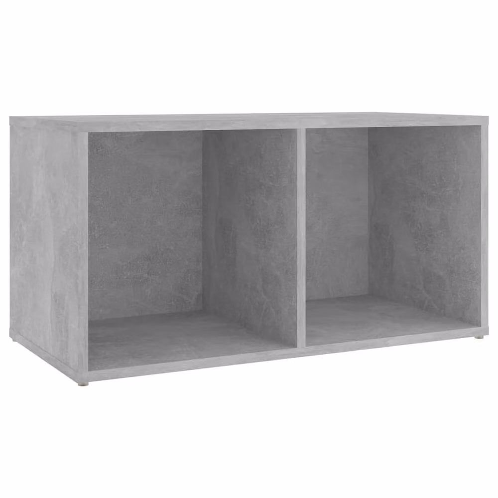 Berkfield Home Set of 2 TV Cabinets in Concrete Grey, Engineered Wood, W/D/H: 72 x 35 x 36.5 cm – 3