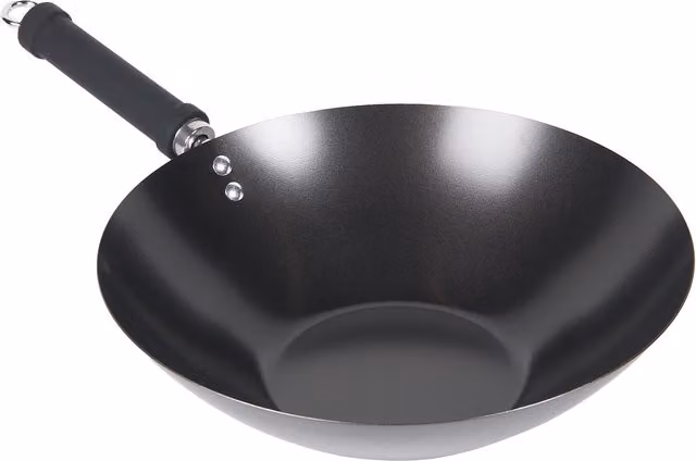 My Kitchen Heavy Duty Non Stick Ceramic Wok, Black, Diameter: 30 cm