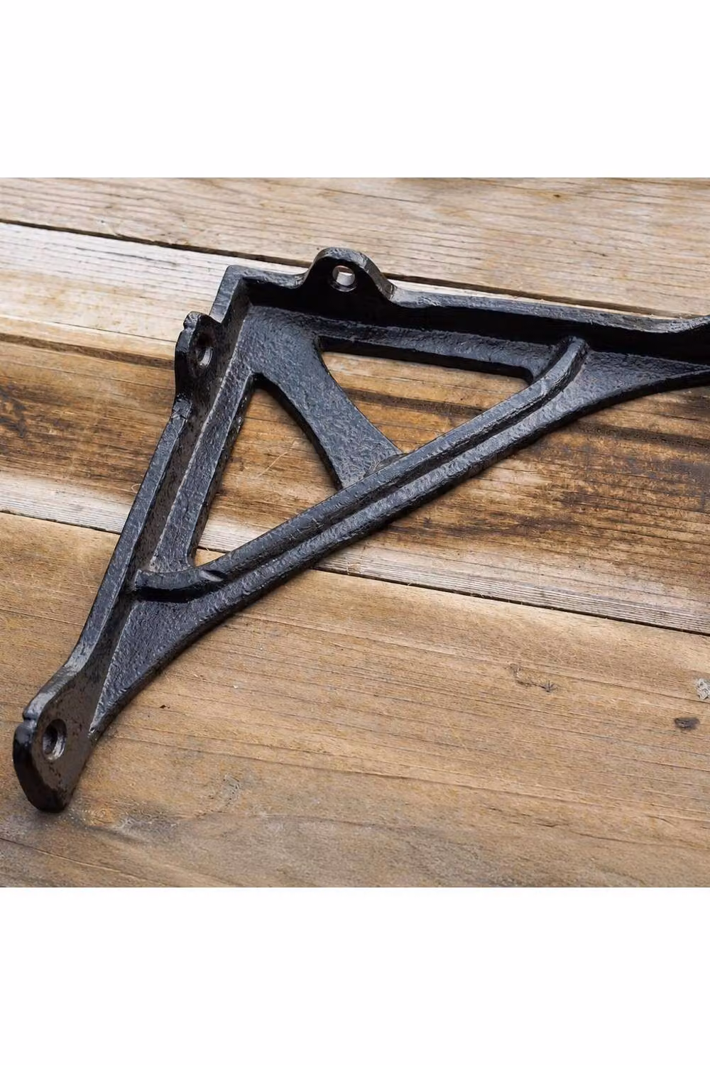 Gifts Direct 2 U Cast Iron Shelf Bracket in Brown with Rustic Openwork Design, W: 12 cm, H: 12 cm, D: 2 cm – 3