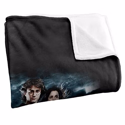 LOGOVISION Harry Potter Goblet of Fire Poster Fleece Throw Blanket, Multicolour and White, W/D/H: 152 x 127 cm – 2