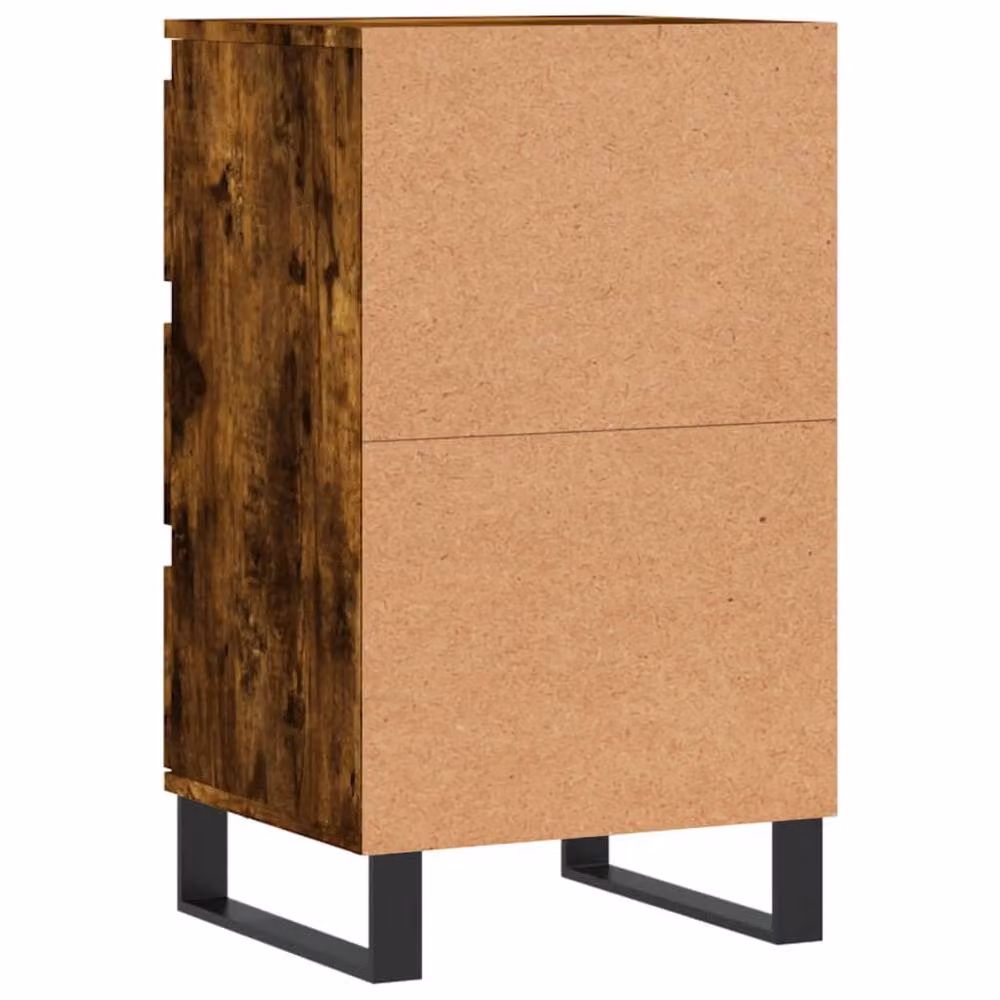 Berkfield Home Smoked Oak Sideboard in Brown, W/D/H: 40 x 35 x 70 cm – 5