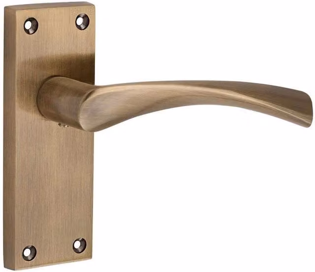 Golden Grace Victorian Astrid Scroll Door Handle Set in Antique Brass, 6 Pairs – 2