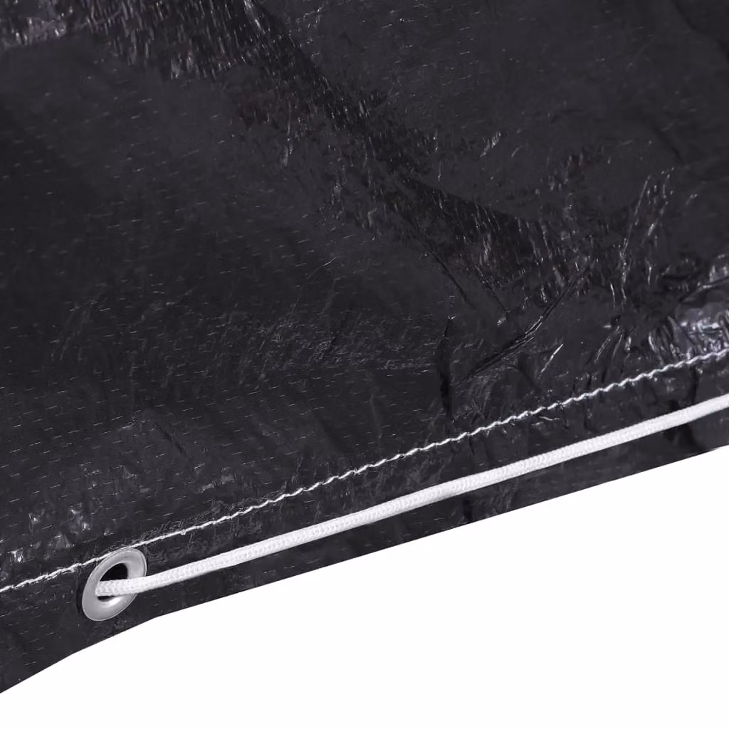 Berkfield Home Water-Repellent Garden Bench Covers, 2 Pack, Black, W: 205 cm, D: 90 cm – 3