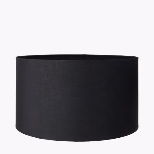 Pacific Lifestyle Black Modern Cylinder Fabric Lampshade, Diameter: 30.48 cm – 2