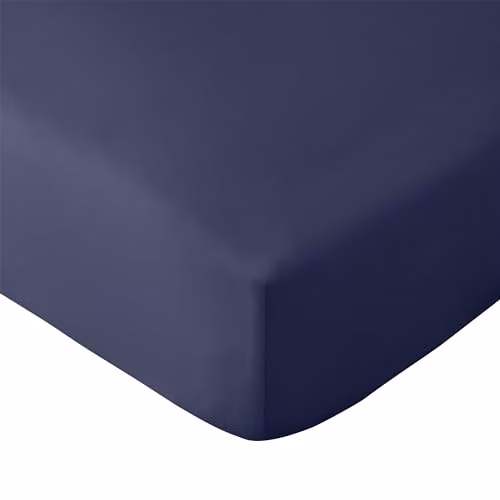 Catherine Lansfield So Soft Non-Iron Microfibre Fitted Sheet, Blue, 200 x 200 cm – 2