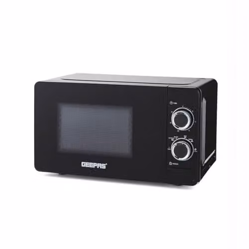 Geepas 700W Solo Microwave Oven, 20L, Black