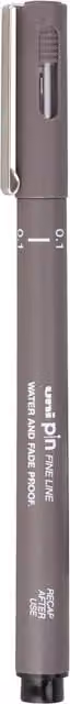 Uniball Pin Fineliner Drawing Pen in Grey