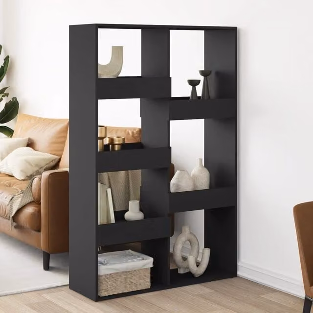 Berkfield Home Black MDF Room Divider, W/D/H: 100 x 33 x 155.5 cm – 1