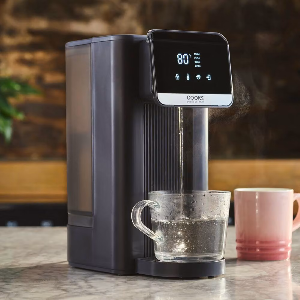 Cooks Professional 2.5L Digital Hot Water Dispenser with Touch Display and Removable Tank in Grey – 2