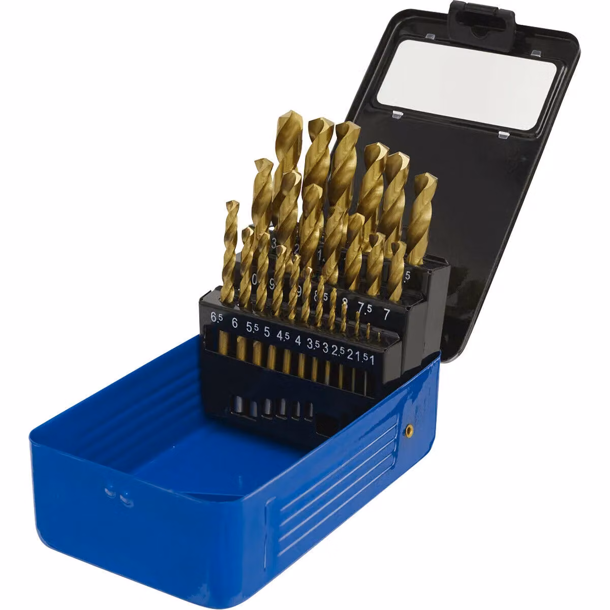 Loops 25 Piece HSS Twist Drill Bit Set in Gold and Multicolour – 2