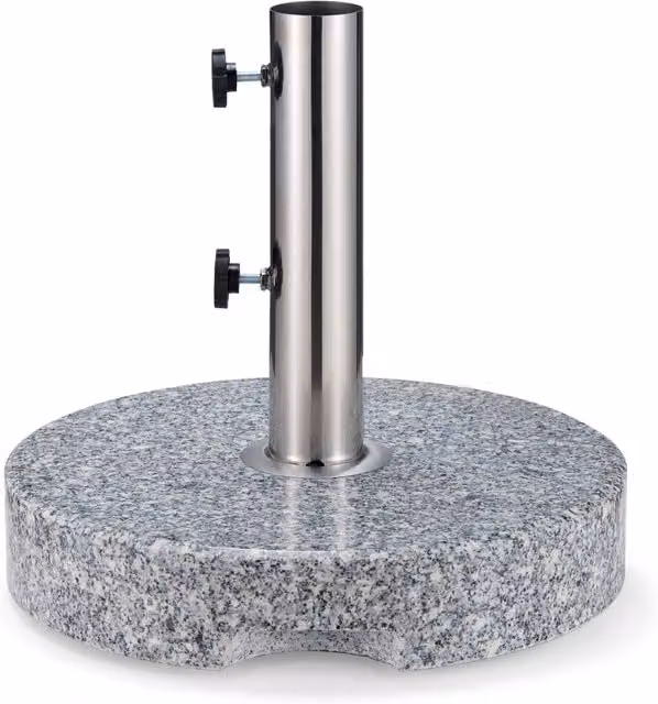 VonHaus Grey Granite Effect Round Heavy Duty Parasol Base