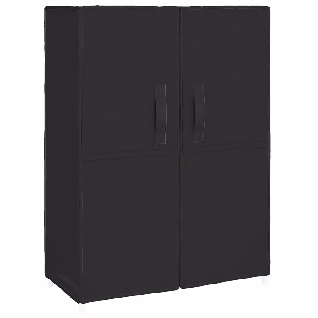 Berkfield Home Black Fabric and Metal Shoe Cabinet W/D/H: 60 x 28 x 90 cm – 2