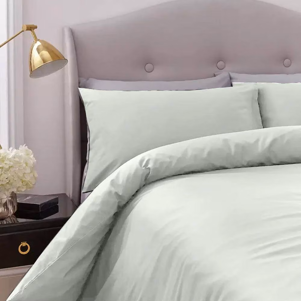 Silentnight Supersoft King Size Breathable Duvet Cover Set in Pale Green, 180 x 200 cm – 2