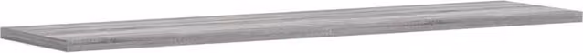 Berkfield Home Set of 4 Grey MDF Wall Mounted Shelves, W: 80 cm, D: 20 cm, H: 1.5 cm