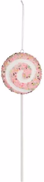 KDMD Pastel Pink Lollipop Hanging Decoration, 2 Pack, Height: 31 cm
