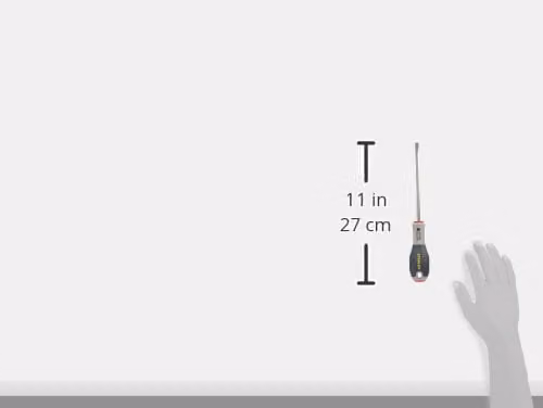 Stanley Fatmax Stainless Steel Flared Tip Screwdriver, Grey and Multicolour