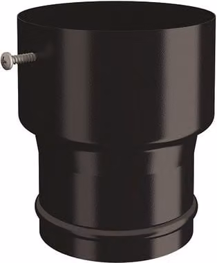 Lindab Black Galvanised Steel Hose Connector