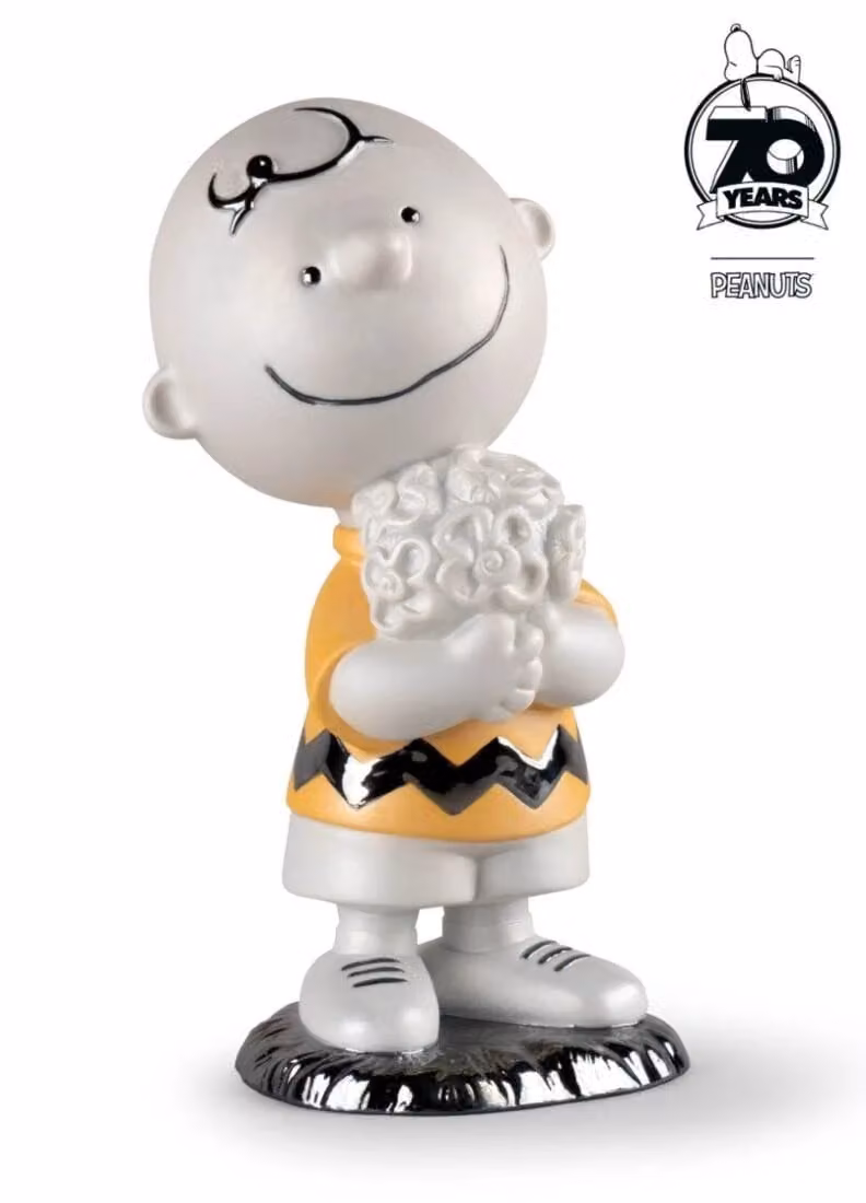 Lladró Charlie Brown Porcelain Figurine in White