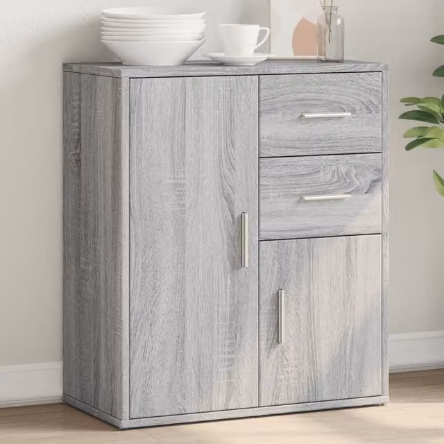 Berkfield Home Grey Sonoma Modern Sideboard, W/D/H: 60 x 31 x 70 cm – 1