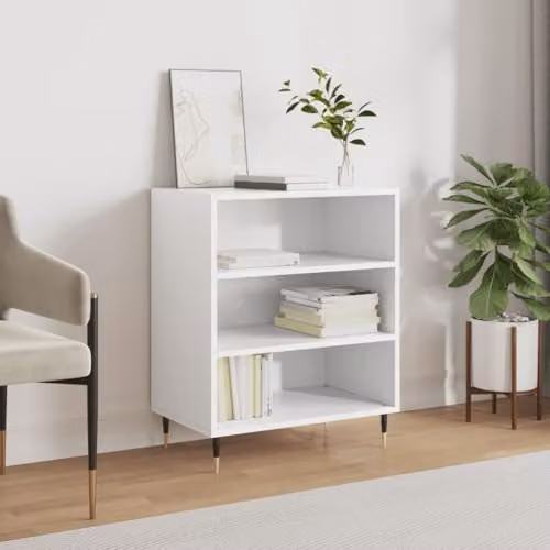 vidaXL White Sideboard in Engineered Wood, W/D/H: 57 x 35 x 70 cm – 2