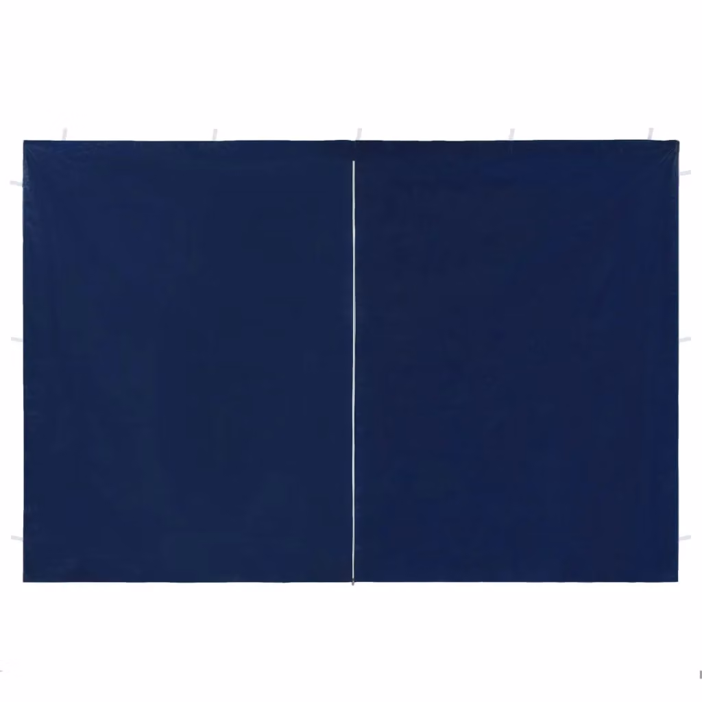 Berkfield Home Party Tent Sidewalls with Zipper, 2 Pieces, Blue PE Plastic – 2
