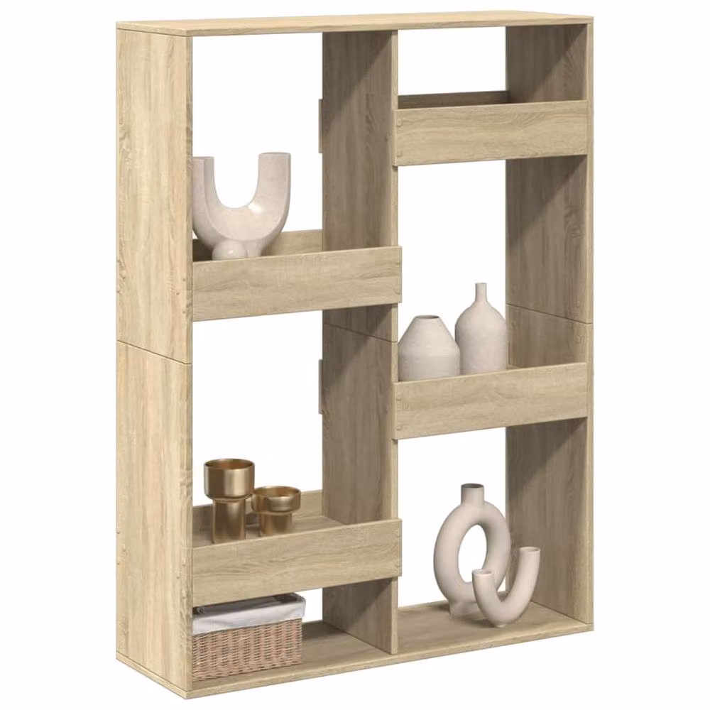 Berkfield Home Sonoma Oak Room Divider in Light Tan, W/D/H: 100 x 33 x 135 cm – 2