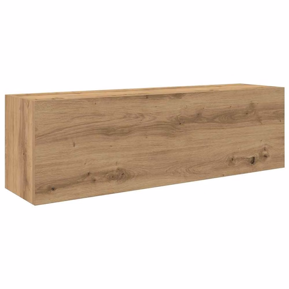 Berkfield Home Artisan Oak Decorative Bathroom Wall Cabinet, Brown, W: 100 cm, D: 25 cm, H: 30 cm – 2
