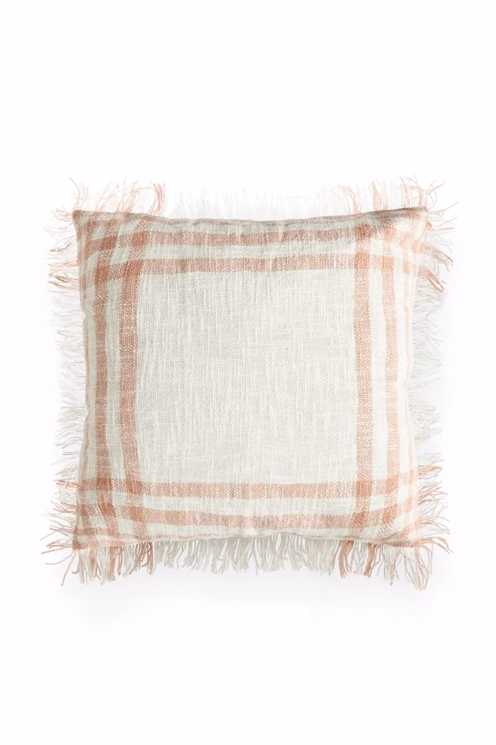 BHS Tula Pink Checked Square Boho Cushion, W/D/H: 45 x 45 x 45 cm – 2