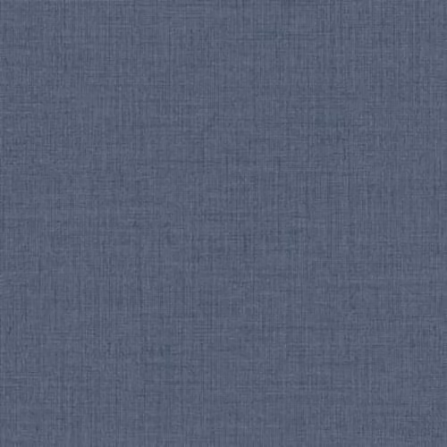 Grandeco Blue Linen Textured Plain Wallpaper