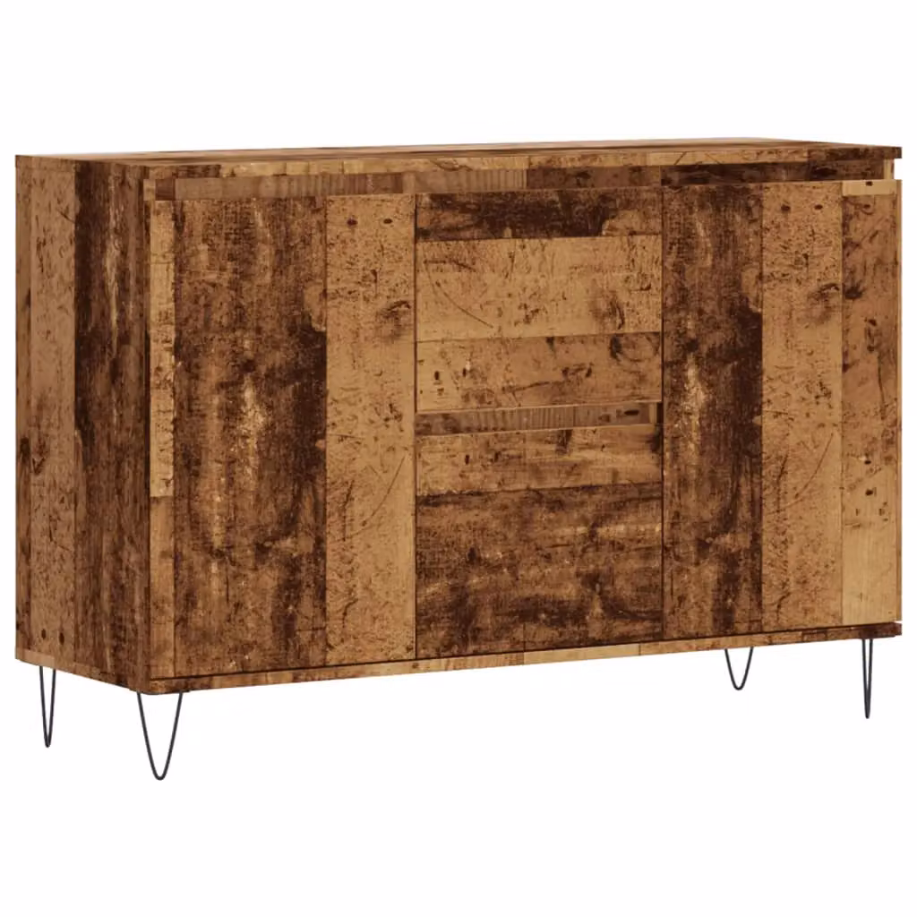 Berkfield Home Industrial Sideboard in Brown, W/D/H: 104 x 35 x 70 cm – 2