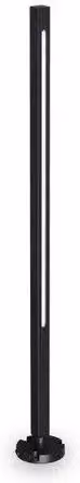 Netlighting JEDI LED Outdoor Bollard Black, 3000K Warm White, IP65, Height: 80 cm