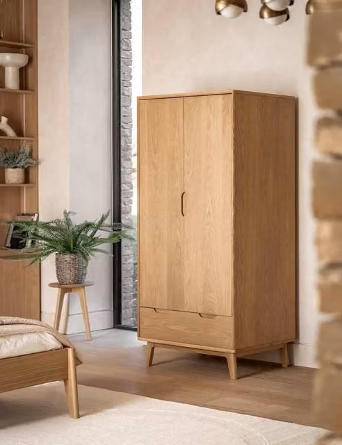 Gallery Direct Nord Double Wardrobe in Oak Brown