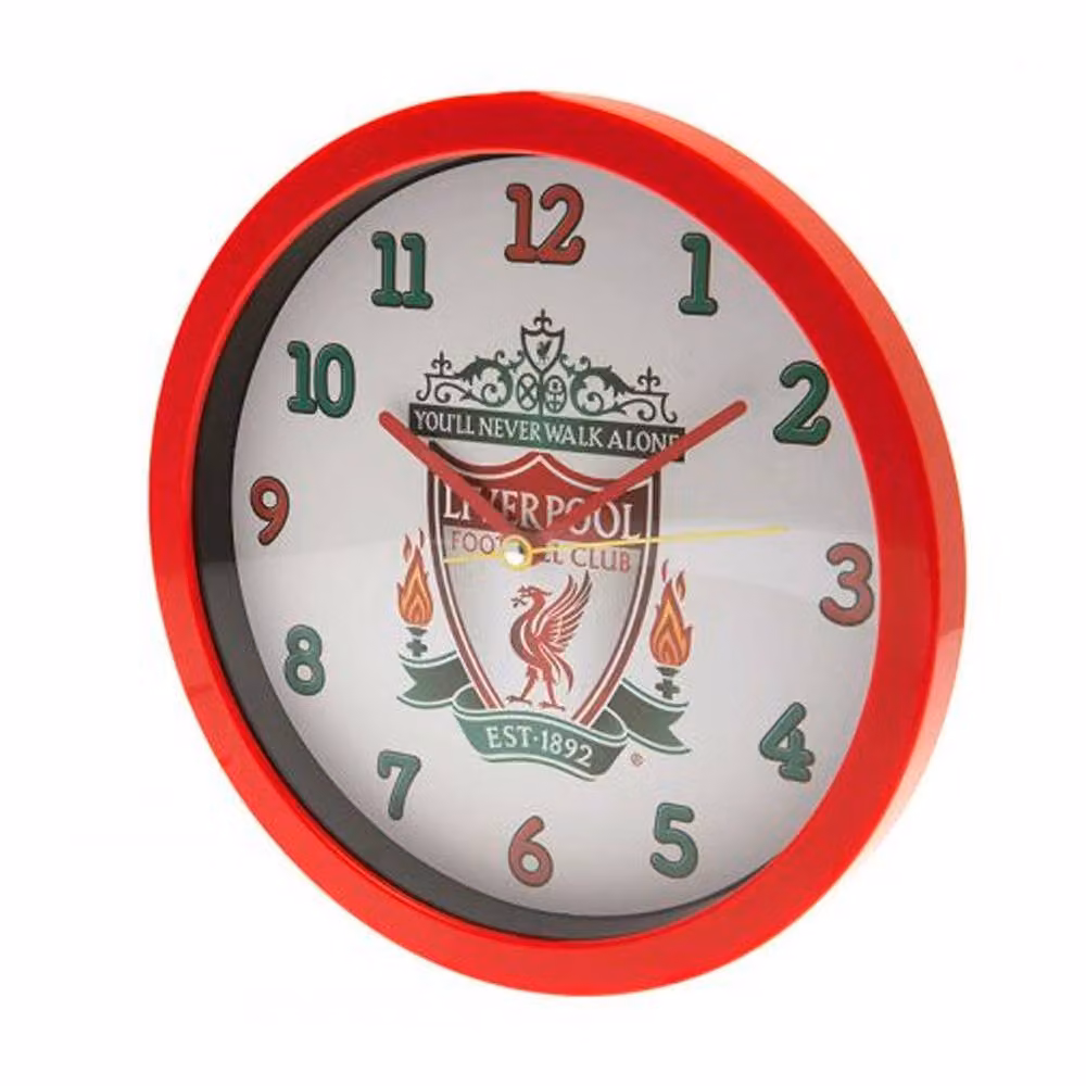Liverpool FC Crest Analogue Round Wall Clock in Red – 2