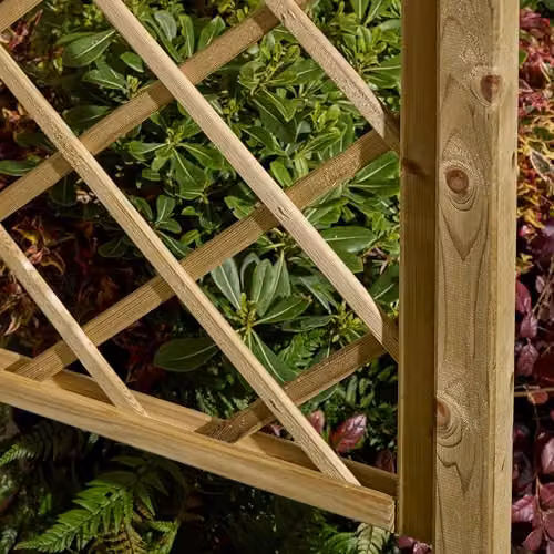 Rowlinson Cherington Arch Garden Climbing Frame in Natural Brown Wood – 2