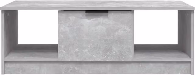 Berkfield Home Decorative Coffee Table in Concrete Grey, W/D/H: 102 x 50 x 36 cm – 1