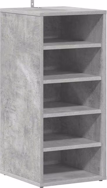 Berkfield Home Set of 2 Wall Mounted Shoe Cabinets in Concrete Grey, W/D/H: 31.5 x 35 x 70 cm – 1