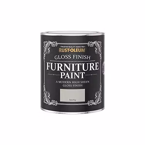 Rust-Oleum Grey Gloss Water-Based Furniture and Skirting Board Paint, 750ml – 3