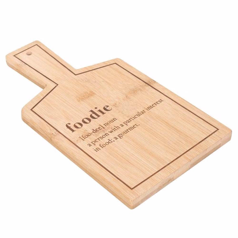 Uniqueful Foodie Bamboo Serving Board in Beige, Rectangular Solid Bamboo – 2
