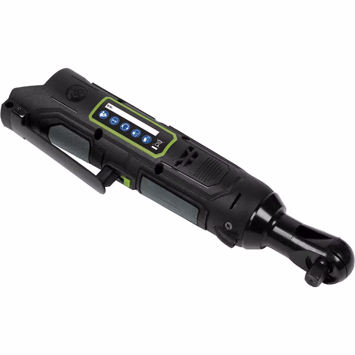 Loops 10.8V 3/8 inch Sq Drive Cordless Ratchet Wrench, Black and Multicolour, Body Only – 3