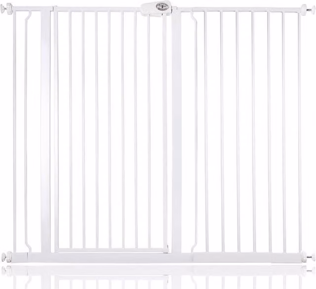 Bettacare Extendable White Child and Pet Gate for Doors and Stairs