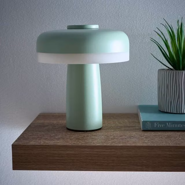 K LIVING Lyon Green Rechargeable Dimmable LED Table Lamp