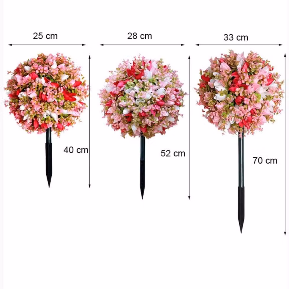 Quipulse Multicolour Small Artificial Floral Ball Floor Decoration – 2