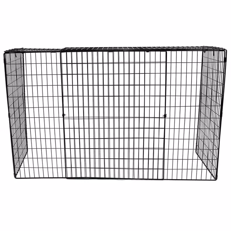 VOGREX Extendable Metal Nursery Safety Screen for Fireplace and Stove, Black