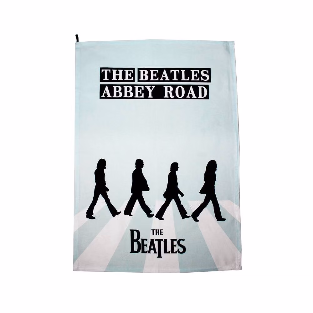The Beatles Abbey Road Silhouette Blue Cotton Tea Towel – 2